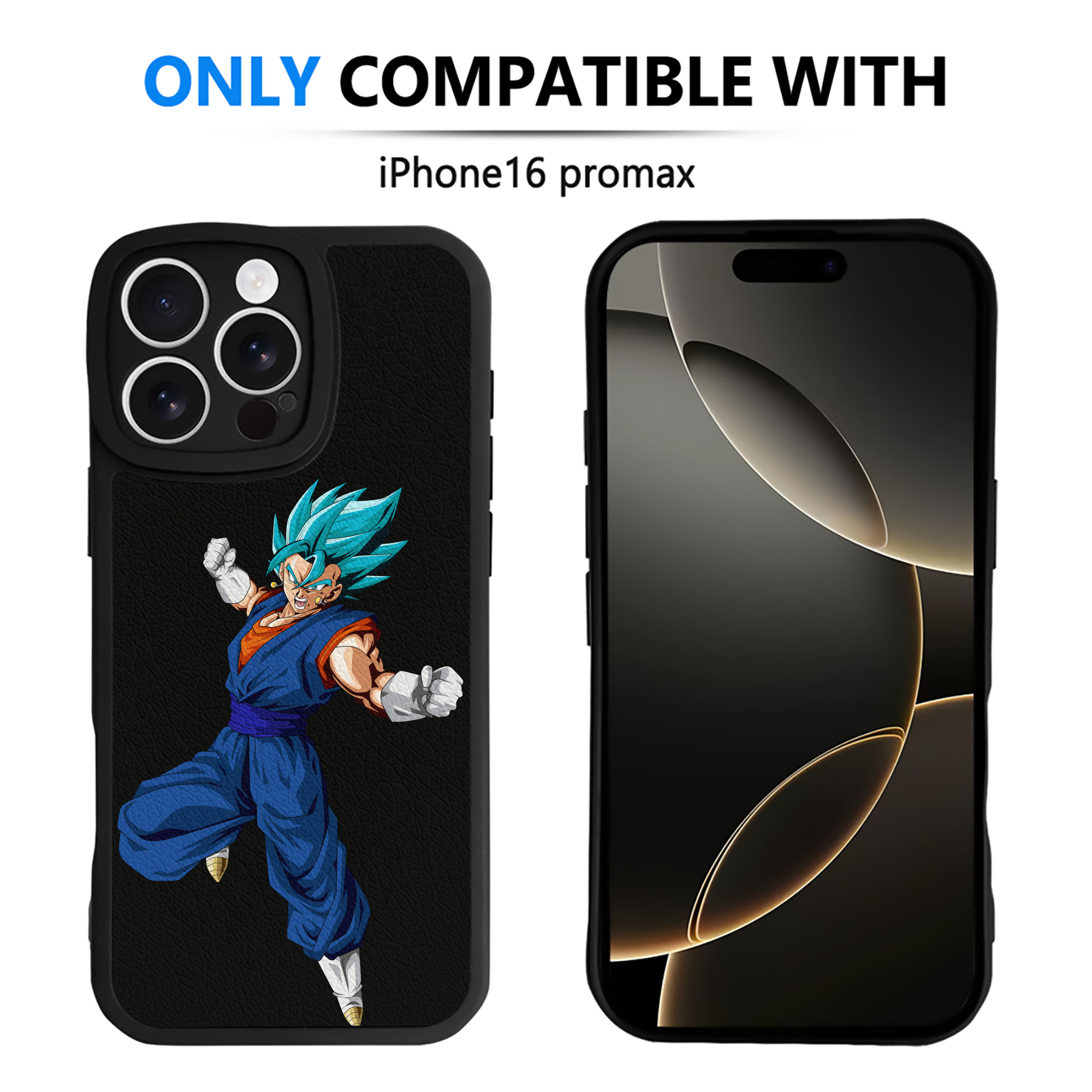 （画像用） ドラゴンボール ベジット DRAGON BALL Vegetto 【iPhone 16シリーズ対応】シリコンスマホケース（レザー調） 材質：シリコン